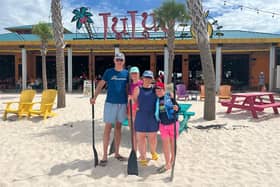 We enjoyed paddle boarding on Choctawhatchee Bay