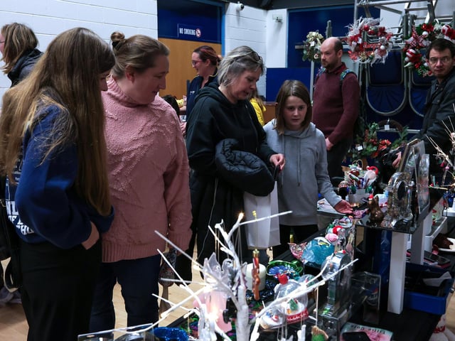 Families headed to Horndean Technology College on Saturday, November 16 to enjoy a festive afternoon at the Christmas Fayre.  Picture: Chris  Moorhouse (161124-52)