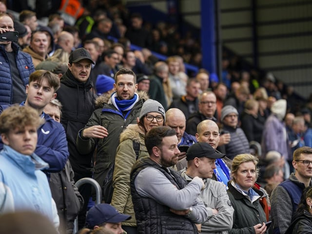 20,113 fans were packed into Fratton Park as Pompeym welcomed their biggest crowd into PO4 for more than 13 years