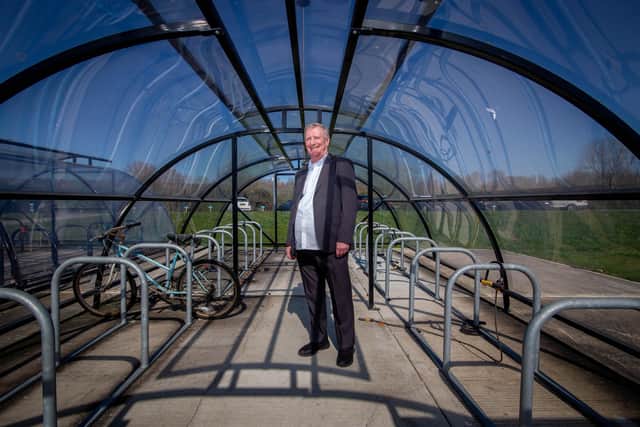 Ray Burridge invented a bike lock system in the 80s - now he wants to revive it. Pictured: Ray Burridge at Lakeside North Harbour, Portsmouth on 29 March 2021Picture: Habibur Rahman