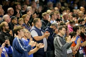 Fans paid their respects to Sophie Fairall last night during the 10th minute of the Portsmouth match against Plymouth Argyle.