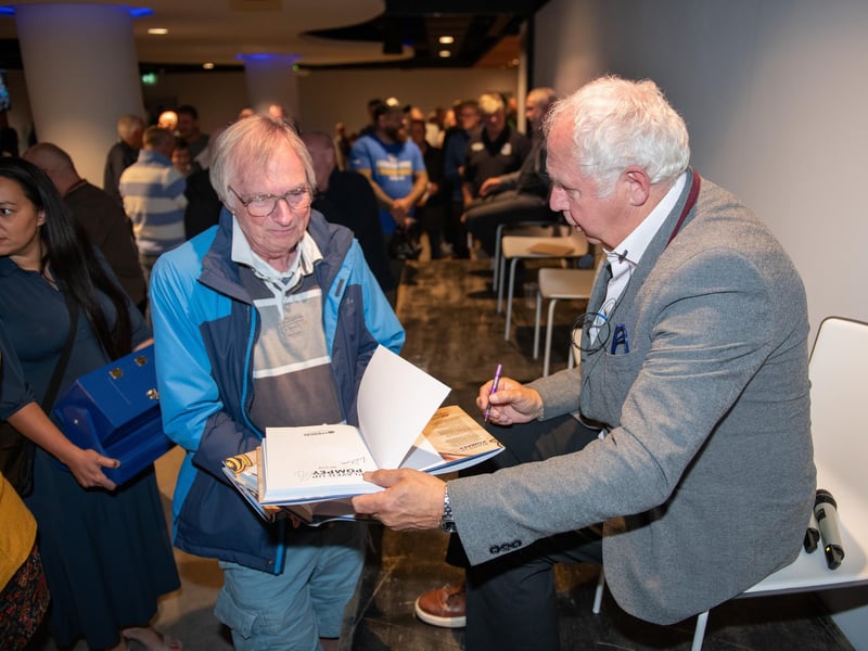 Ian Darke at the Played Up Pompey Four book launch in Fratton Park's Victory Lounge on Friday night. Picture: Steve Reid