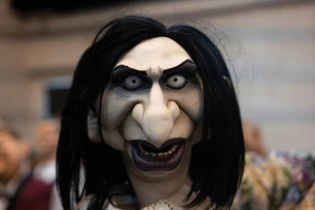 Suella Braverman as a Spitting Image puppet. Picture: Avalon/Birmingham Rep.