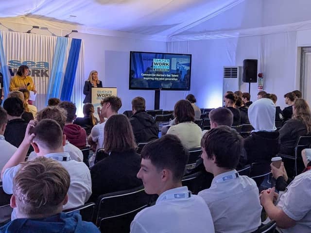 Students enjoy an insight into maritime careers at Seawork.