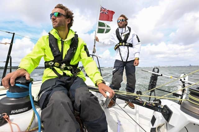 Sailing, Ross left and Hugo right