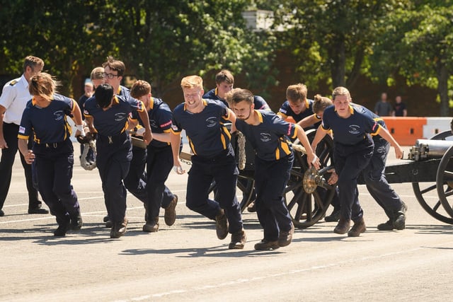 HMS Collingwood held the Junior Leaders Fieldgun Competition (JRFG) with teams from the RN and Army, Sea Cadets, BAE and UTC Colleges.
Pictured: UTC Portsmouth
Picture: Keith Woodland
