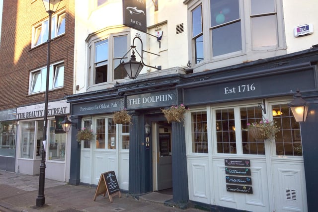 The origins of this Old Portsmouth pub's name comes from naval history. Dolphins were seen as a sign good luck for mariners for hundreds of years. So many ships and pubs bore this name.