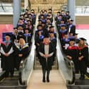 HTP apprentices on Graduation Day in Portsmouth with Principal Rachael Randall (front centre)