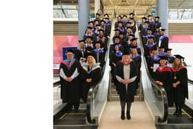 HTP apprentices on Graduation Day in Portsmouth with Principal Rachael Randall (front centre)