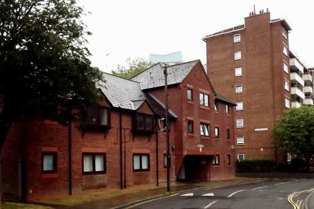 Dombey Court now stands of the site of The Surprise pub today. Brisbane House to the right. Picture: Bob Hind