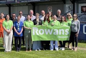 Rowans Hospice and AFC Portchester representatives