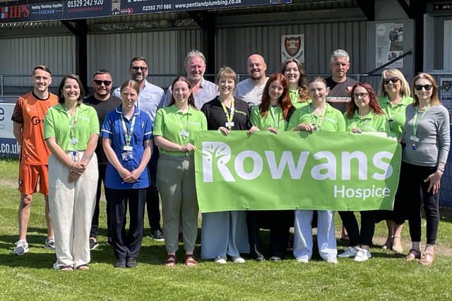 Rowans Hospice and AFC Portchester representatives
