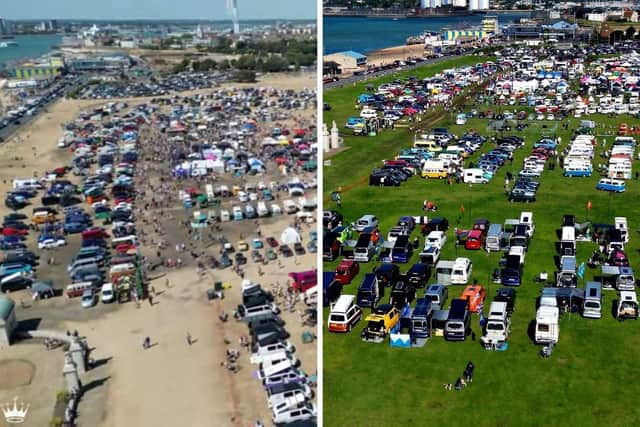 Left - Beach Dubbin' 2023.
Right - This year's Beach Dubbin' festival.