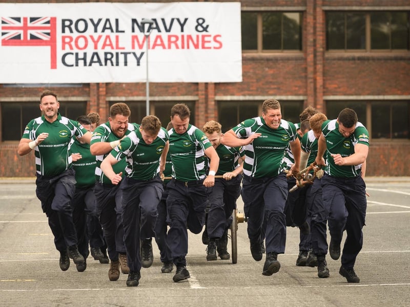 HMS Heron run for home.