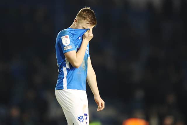 Pompey players and fans were left disappointed by the MK Dons loss.