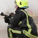 Firefighters called to deal with an arson attack on a motorbike.