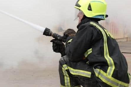 Firefighters attended 