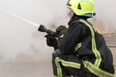 Firefighters called to deal with an arson attack on a motorbike.