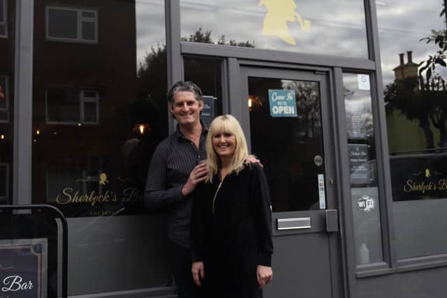 Co-owners, partners Richard Peckham and Debbie Moorhead, from Sherlock's Bar in Southsea
