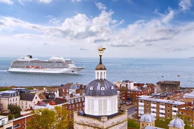 A naming celebration took place on board Viking Venus on May 17 - with the ship's godmother Anne Diamond