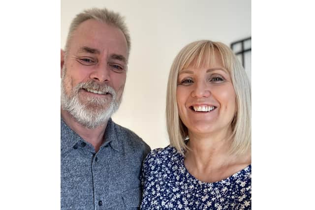 The Gumbrell family are set to walk 30 miles in memory of Callum, who lived for just one week, to mark what would have been his 30th birthday. Pictured: Jeff and Julie Gumbrell