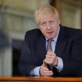 LONDON, ENGLAND - In this handout image provided by No 10 Downing Street, Britain's Prime Minister Boris Johnson records a televised message to the nation released on May 10, 2020 in London, England. The Prime Minister announced the next stage in easing lockdown measures intended to curb the spread of Covid-19. (Photo by No 10 Downing Street via Getty Images)