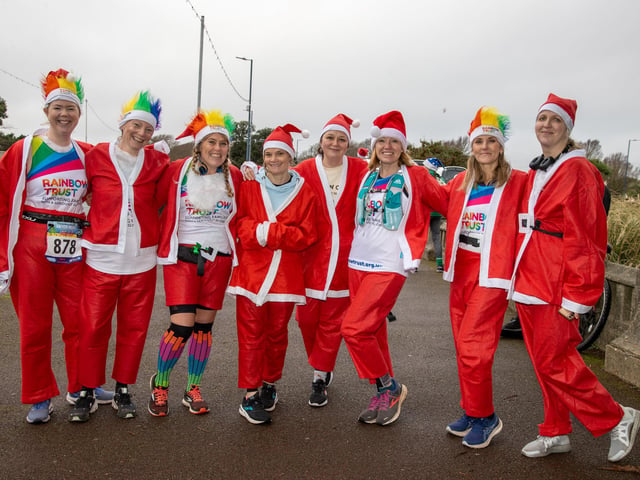 Pictured - Staff from Westbourne Primary School supporting the Rainbow Trust Childrens' Charity