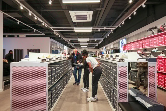 Store interior. New Balance shop opens in Gunwharf Quays, Portsmouth
Picture: Chris  Moorhouse (271124-17)