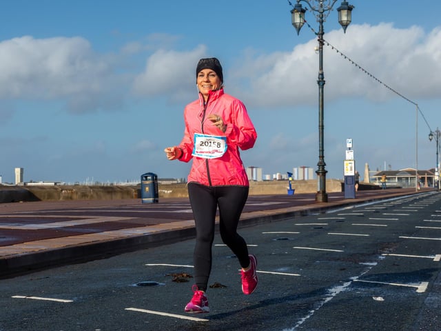 Sundays' Race For Life was cancelled - but a few runners decided to go ahead anyway. Picture: Mike Cooter (311021)