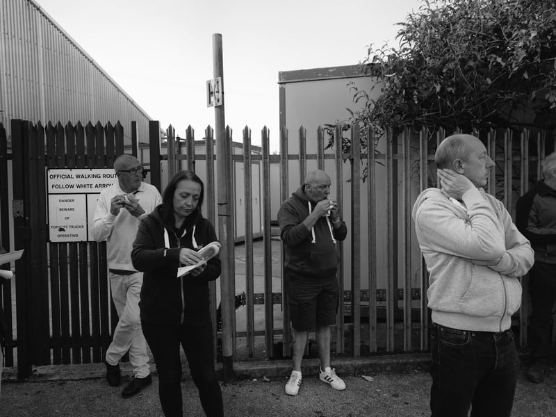 Photograph taken by Pompey fan Pete Blackman, who passed away last week.