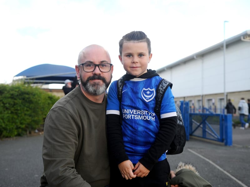 Pictured is: Alan Smerdon-Corp and his son Arlo (7).Picture: Sarah Standing (160424-7327)