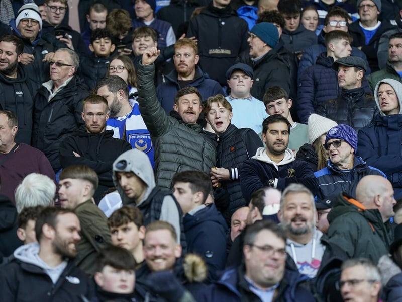 Enjoying Pompey's first trip to West Brom in more than 16 years.