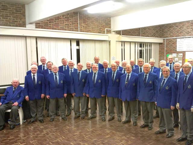 Members of the Solent Male Voice Choir in Portsmouth.