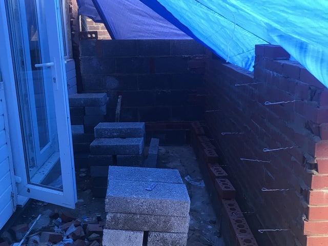 Partially built extension works.