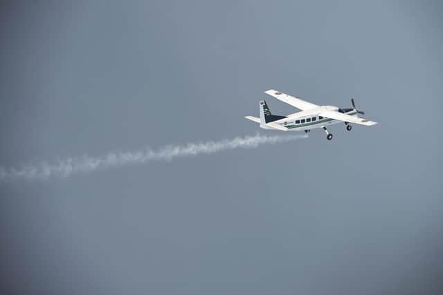 A Cessna plane has been spotted flying over Portsmouth a number of times in recent weeks. Picture: LILLIAN SUWANRUMPHA/AFP via Getty Images