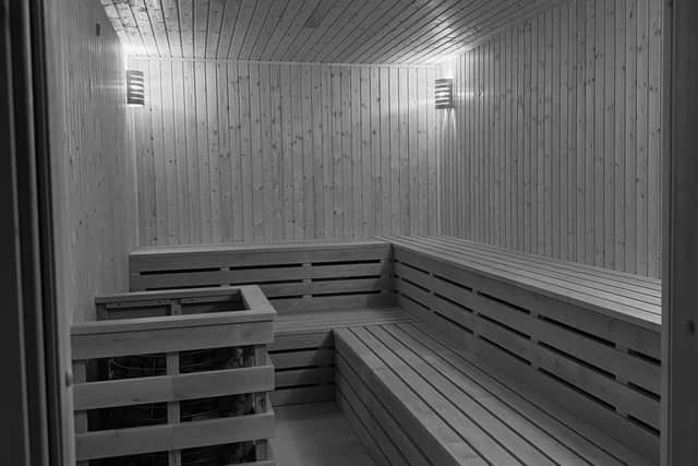 Wellness Yard offers a 15 person electric sauna