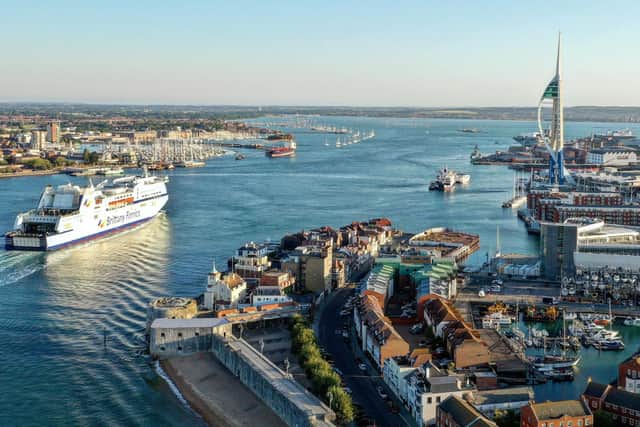 Early morning arrival of the Mont St Michel into Portsmouth harbour taken by Mark Cox. What a nice perspective at Old Portsmouth also. Instagram: @markcox_sonya7iii