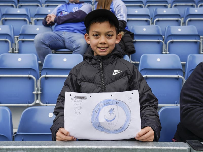 Blues fans were out in force for Pompey's final game of the season against Wycombe