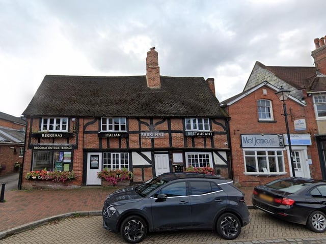 Reggina's Italian, Botley High Street, is one of the trendiest venue in Hampshire, according to OpenTable.
