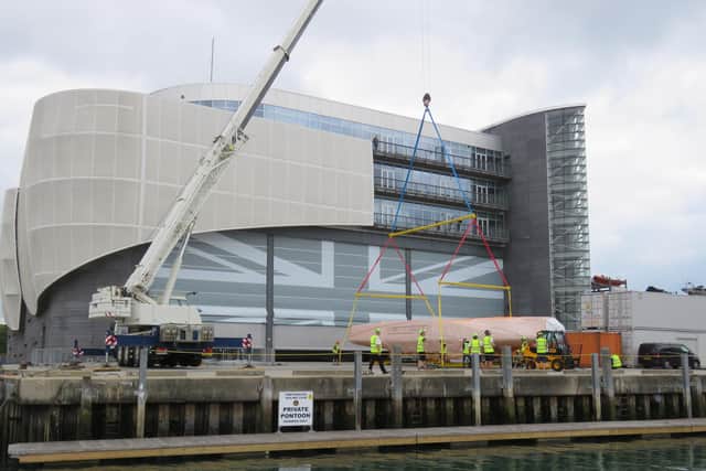 Team Ineos's base in the city. The team have put their America's Cup plans on hold with expertise being diverted to support the coronavirus fight.