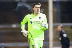 Duncan Turnbull made his Pompey debut in last month's Papa John's Trophy clash with Peterborough. Picture: Nigel Keene/ProSportsImages