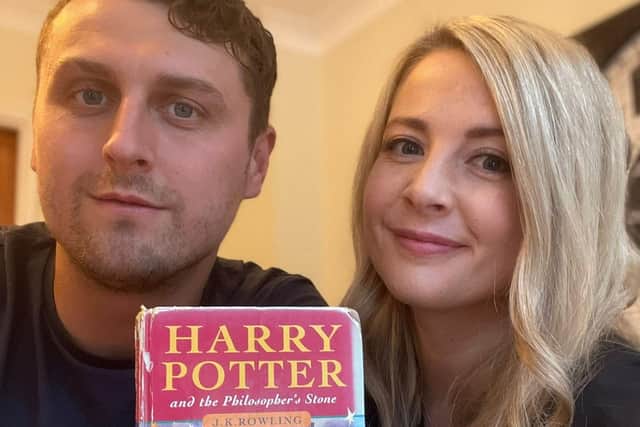 Harry Potter with his sister Katie Sign