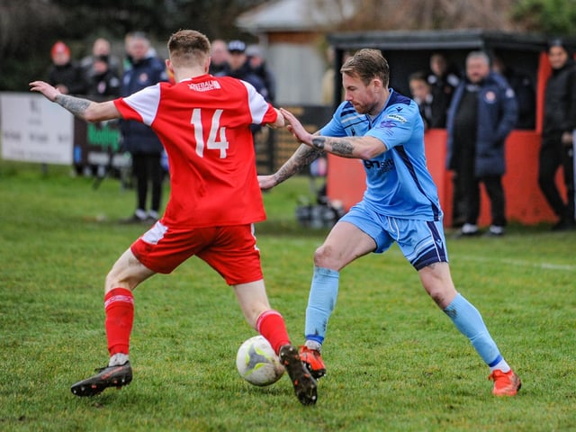 AFC Portchester (blue) v Bournemouth Poppies. Picture by Daniel Haswell