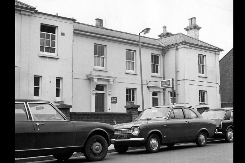 Fareham Police Station on Osborn Road in January 1972. The News PP3180
