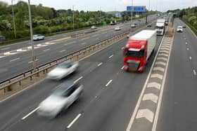 A3(M) near J12 where it splits to become the M275 and M27
Picture: Chris Moorhouse (jpns 040522-13)