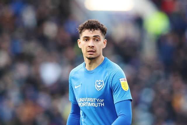Tyler Walker is yet to get off the mark for Pompey following his loan move from Coventry