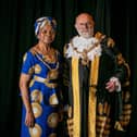 Lady Mayoress Marie Costa with Lord Mayor Hugh Mason
Picture: Habibur Rahman