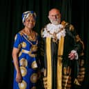 Lady Mayoress Marie Costa with Lord Mayor Hugh Mason
Picture: Habibur Rahman