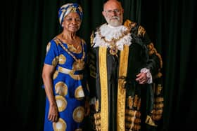 Lady Mayoress Marie Costa with Lord Mayor Hugh Mason
Picture: Habibur Rahman