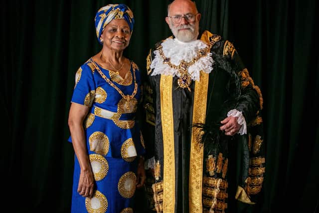 Lady Mayoress Marie Costa with Lord Mayor Hugh Mason
Picture: Habibur Rahman
